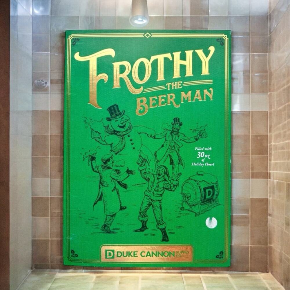 Duke Cannon New In Box Frothy The Beer Man Gift Set 3 Bars Beer Soaps Men's